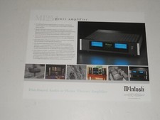 McIntosh MI254 Amplifier Brochure, 2 pg Specs+Articles+Info Amp Original