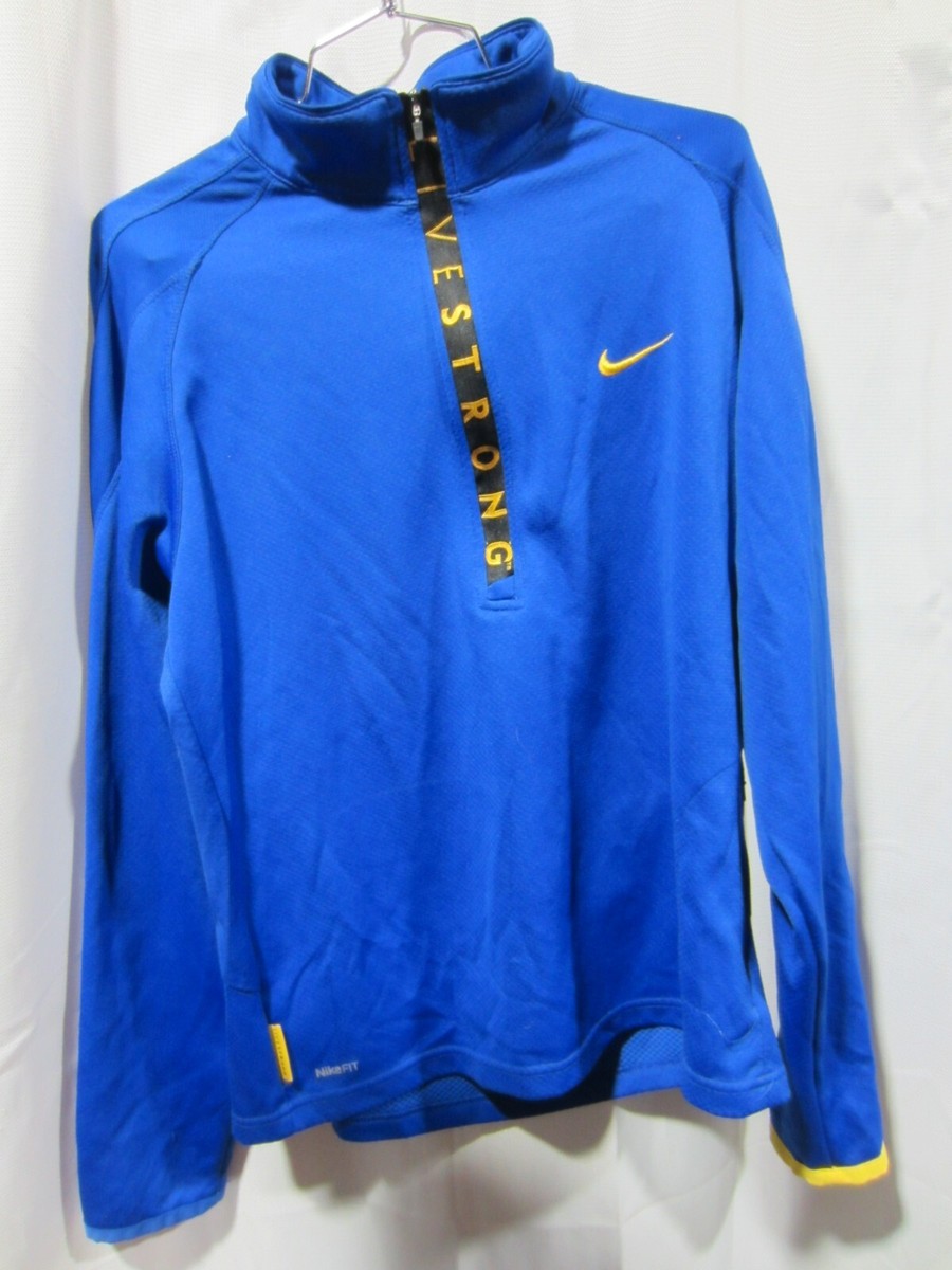 nike livestrong quarter zip
