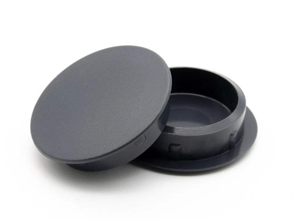 ENKOTRADE Abdeckstopfen Anthrazit für Bohrlöcher Kunststoffkappen Stopfen Blindstopfen