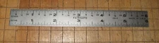 FAIRGATE No. 105-6  6" POCKET STAINLESS STEEL RULE 16 ths & 32 nds