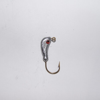 Banana Jigs, Unpainted Body, Eagle Claw 413 CAD/TIN Hooks, 10 Per Pack