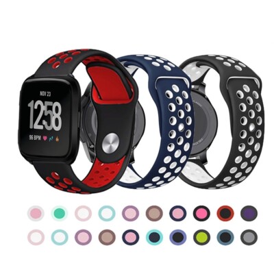 For Fitbit Versa 2/Versa Lite Replacement Silicone Sport Strap Watch Band