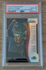 2019 Panini Prizm NBA Finalists Prizm Silver LeBron James #3 PSA 10