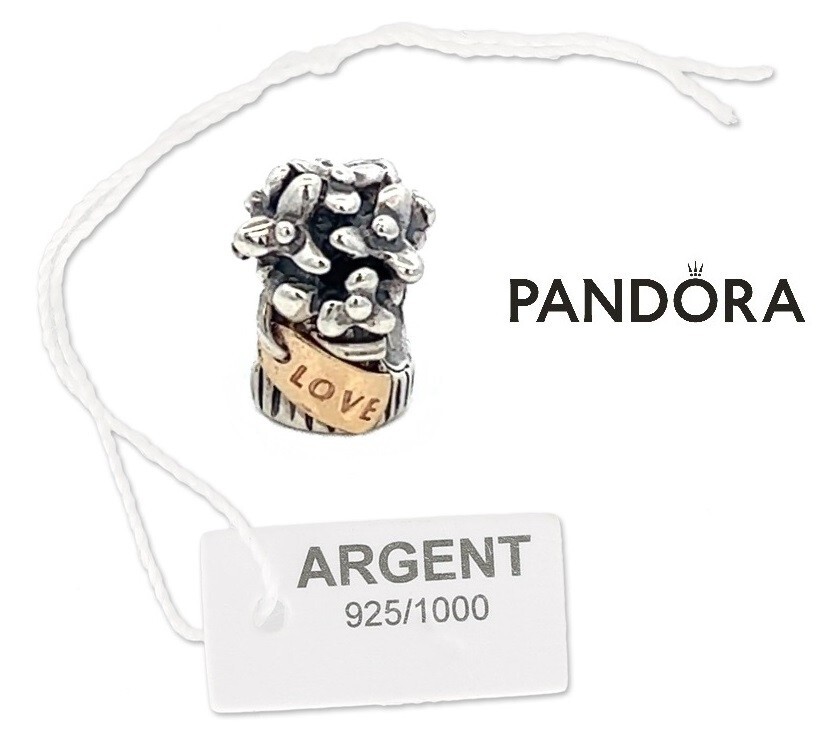 Charm Pandora Bouquet de Fleurs d'Amour en argent, le cadeau idéal pour femme