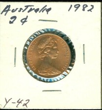 1982 AUSTRALIA 2 CENTS BU UNC COIN