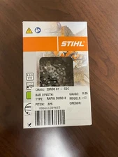 23RD3 81 stihl chainsaw chain 20in bar .325 pitch .050 guage