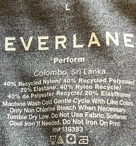 NWOT Everlane Perform Sports Cami, Gray, L - Picture 5 of 5