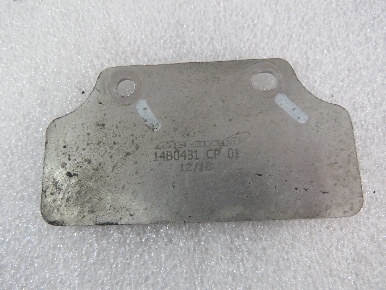 Mclaren 720S, Front Ball Joint Heat Shield, Used, P/N 14B0431CP