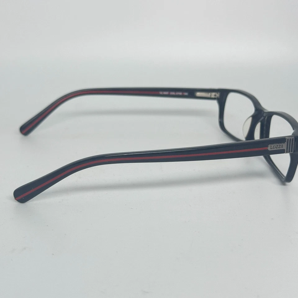 Monturas de anteojos usadas negras Lozza VL1837 Full Rim Col.0700 para hombre - Anteojos H1271 Foto 4 de 4