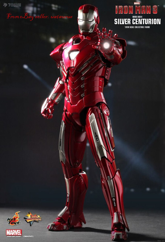 Hot Toys 1/6 Mms213 Iron Man Mk33 Silver Centurion Deluxe Edition
