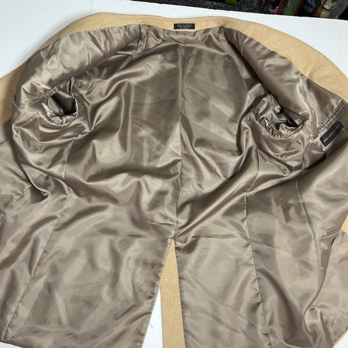 Kamelhaar Blazer Herren 40R Karamell Hellbraun Klassisch Sport Mantel von Albert Nipon - Bild 6 von 16