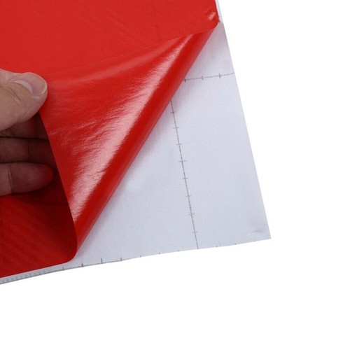 3D Red Carbon Fiber DIY Car Interior Panel Protector Wrap Sticker Accessories - Picture 9 of 12