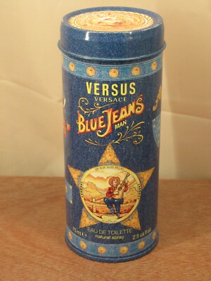 Versace Versus Blue Jeans Man Eau de Toilette Leerdose, leere Parfumdose