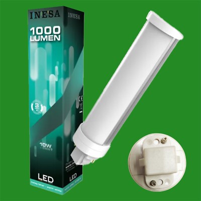 1x INESA LED Retrofit PLT Rotierbare G24D 2-Pin 10W 2700K Warmweiß