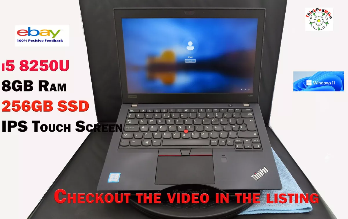 Lenovo Thinkpad x280 i5 8250U 1.6Ghz 8GB RAM 256GB SSD IPS Touch Screen (727) Lenovo Thinkpad x280 i5 8250U 1.6Ghz 8GB RAM 256GB SSD IPS Touch Screen (727)