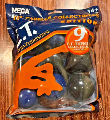 NECA E.T. EXTRA-TERRESTRIAL EDITION BAG OF 9 TOY CAPSULES COLLECTION ET 2022 NEW