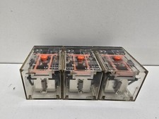 LOT OF (3) GOOD USED! OMRON 250VAC / 28VDC 10A 120VAC COIL RELAYS MK2P-S