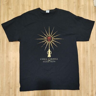 Chris Cornell Higher Truth Black 2015 Tour T-Shirt Size Large NWOT Vintage RARE