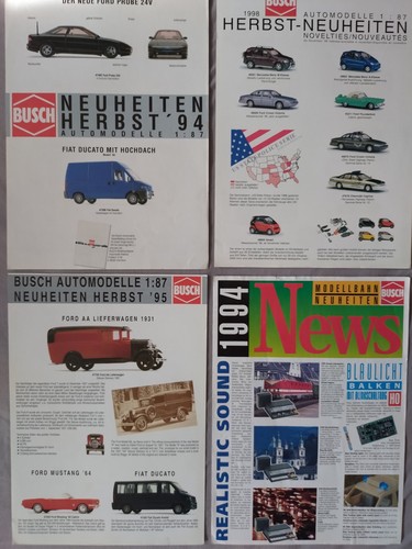 13x Busch-Neuheitenblätter und Kataloge 1988 bis 2012 - Bild 3 von 5
