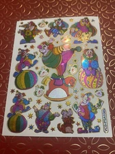 Prismatic Clowns Sticker Sheet