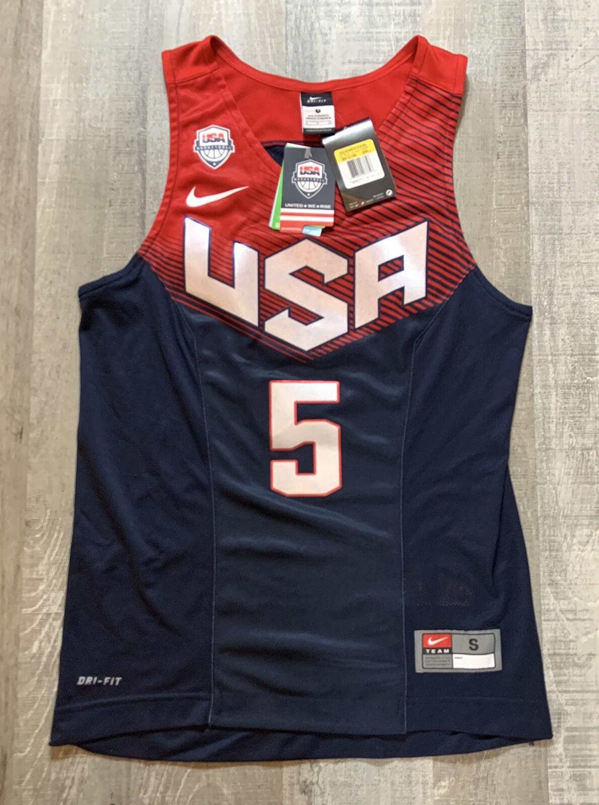 Nike Kevin Durant 14 Usa Fiba Basketball World Cup Jersey Dri Fit Men S Size S For Sale Online Ebay