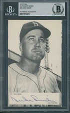 1973 TCMA Autograph Series Duke Snider Beckett Authentic Signed *6272