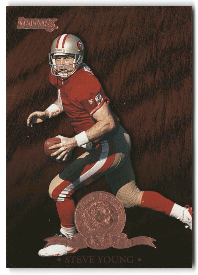 1996 DONRUSS WILL TO WIN 0233/5000 #9 STEVE YOUNG | eBay