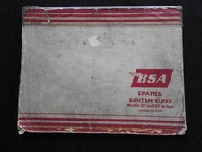 Original 1960's BSA Model Bantam Super D7 & Delux Motorcycle Part Catalog Manual