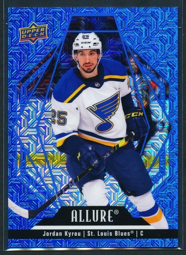 Jordan Kyrou 2022-23 Upper Deck Allure Blue Line /35 St. Louis Blues - 第 1/2 張圖片