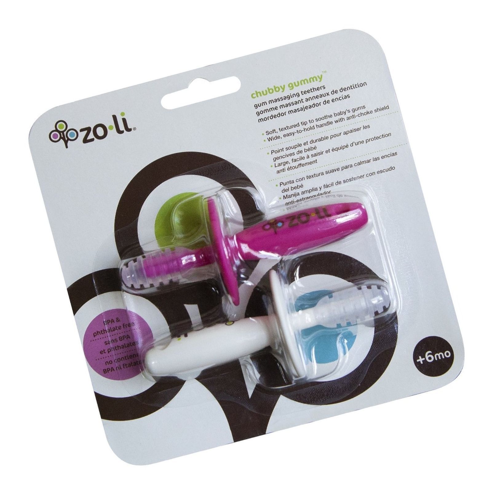 Gummy Teether Chubby Gummy Zoli Bunny Dual Nub Teether ZoLi Chubby