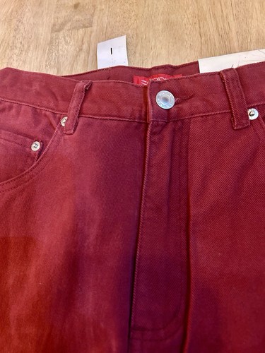 Esprit Women's Relaxed Jean 100% Cotton Wine Red Jeans Size 7 NEW MSRP $50 - Picture 3 of 14