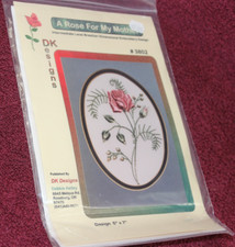 Dk Designs Embroidery - A Rose For My Mother - Contains Material
