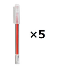 MUJI ERASABLE fine smooth red ballpoint pen 0.5mm 5sets made in japan