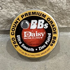 2d) RARE Daisy Tin .177 / 4.5mm Ultra Smooth Zinc Plated Steel Premium Grade BB