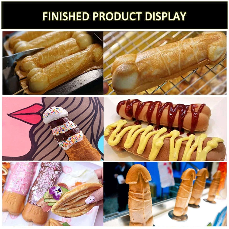 Kolice Commercial Strange Shape Waffle Stick Maker Waffle Machine-4 Sticks - Image 4 of 4