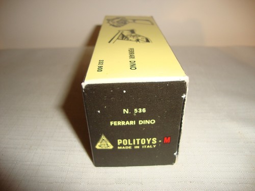 POLITOYS 536 FERRARI DINO - EXCELLENT in original BOX - Picture 11 of 12