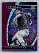 2021 Panini Chronicles #23 Hirokazu Sawamura Titan Purple Mojo #/99