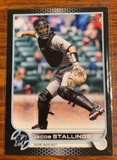 2022 Topps Update Black #US175 Jacob Stallings 70/71 Miami Marlins Free Shipping