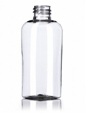 1-3/4 oz 50 ml OVAL Shaped Clear PET Plastic Bottles w/Caps 100 count 
