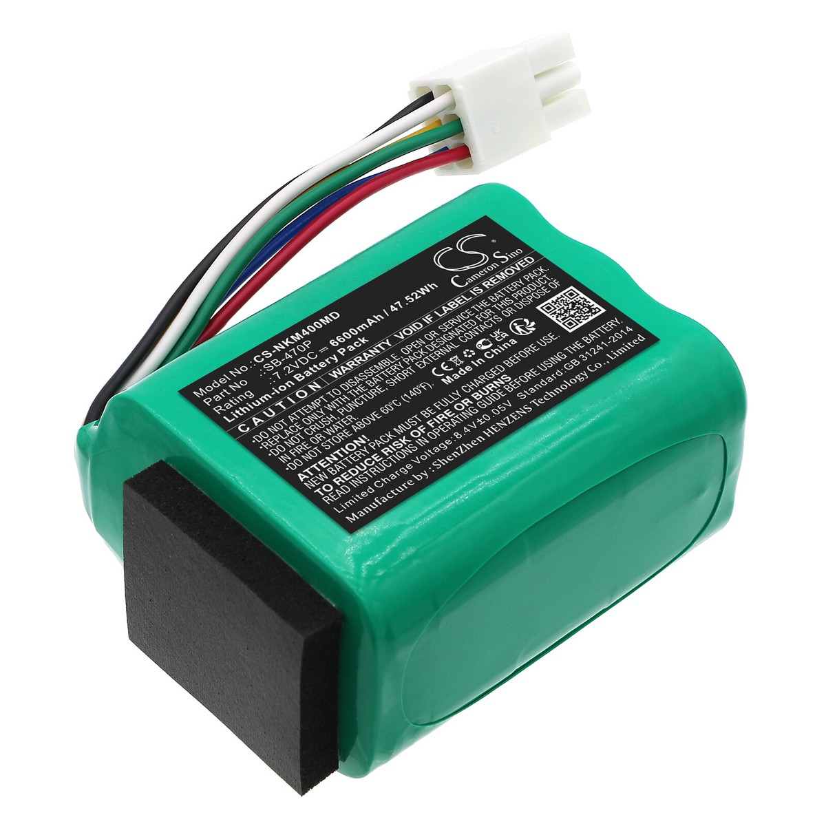 Battery for Nihon Kohden PVM-4000, PVM-4761,P/N:SB-470P 6600mAh