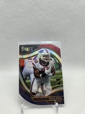 2020 Panini Select Field Level Tri-Color Prizm Die-Cut Zack Moss #369 Rookie RC