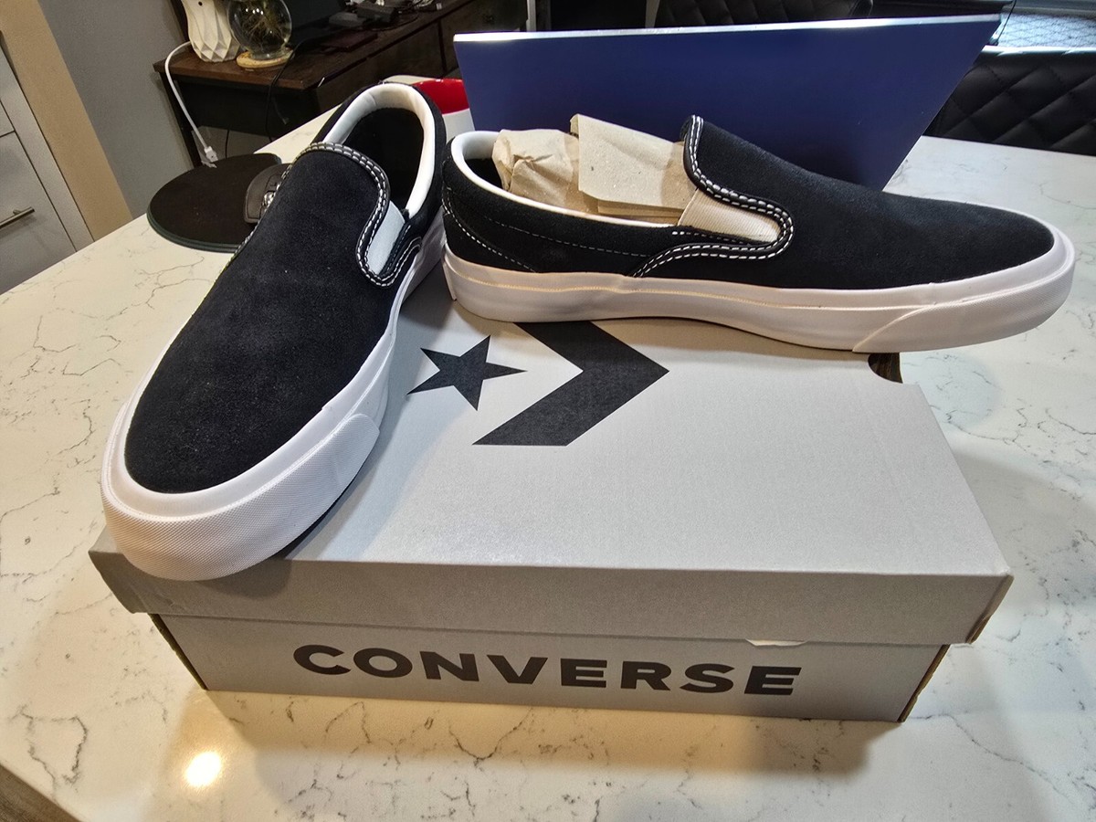 Converse Cons One Star CC Pro Suede Slip - Black/White [160545C