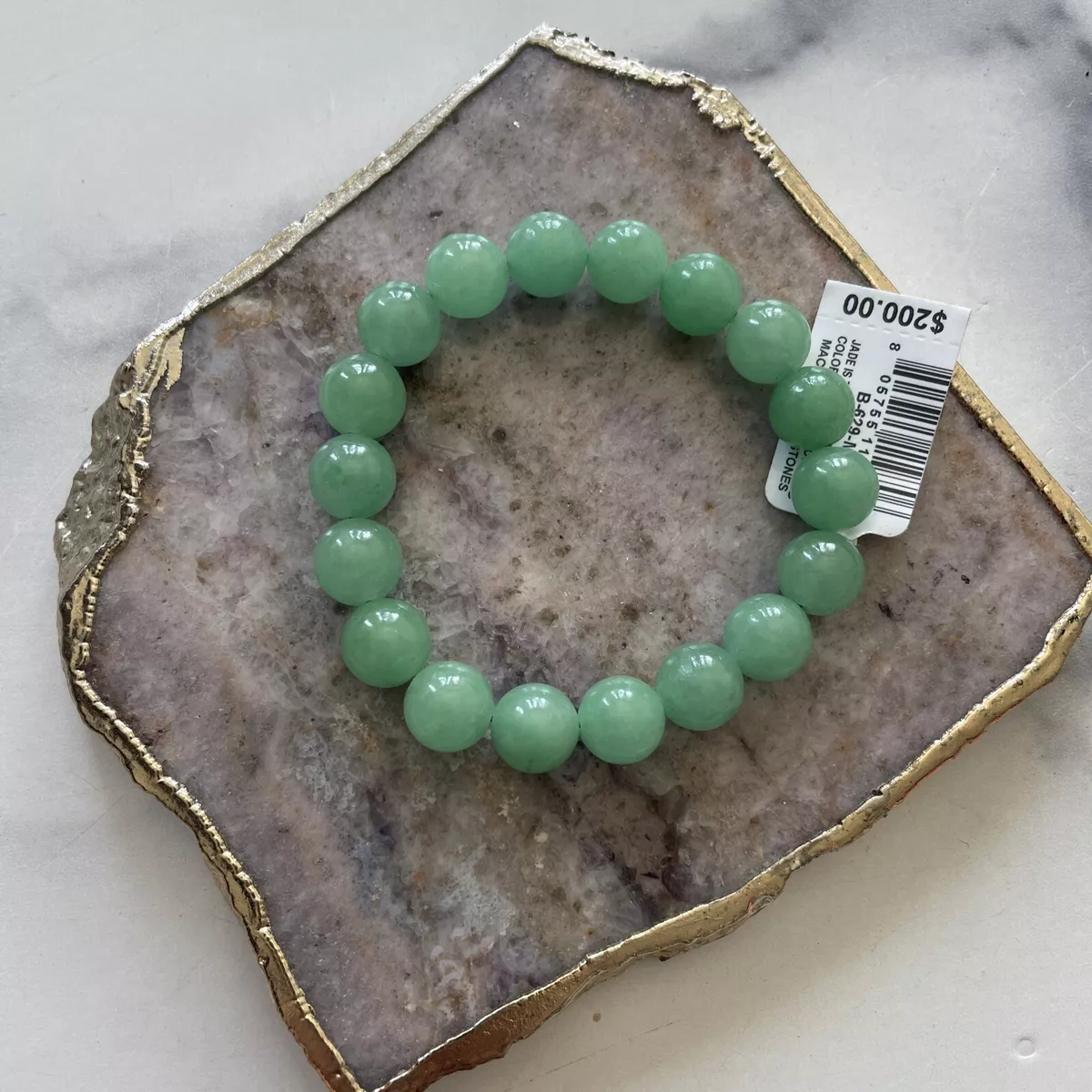 Caribbean Treasures Sterling Silver Alternating Jade Bangle - Macy's