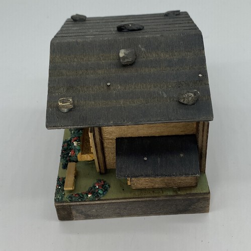 VINTAGE REUGE CASA COLONICA SVIZZERA IN LEGNO CON MUCCA MUSICAL BOX The Happy Wanderer - Foto 4 di 18