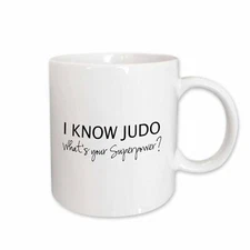 3dRose I know Judo - Whats your superpower - for Judo fan, Judoka or sensei Mug