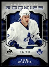 2006-07 SP Game Used ROOKIE Ian White Rookie 903/999 Toronto Maple Leafs #156