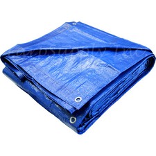 Reinforced Polyethylene Tarp, 40' x 60', Blue