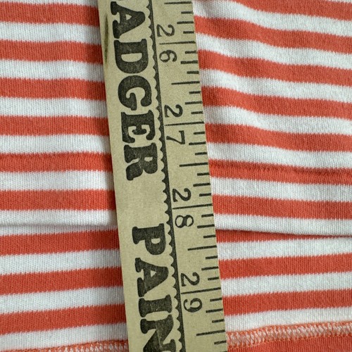 Polo Ralph Lauren Golf Shirt Mens Sz XL Salmon Pink Striped 1/4 Button Blue Pony - Picture 5 of 10