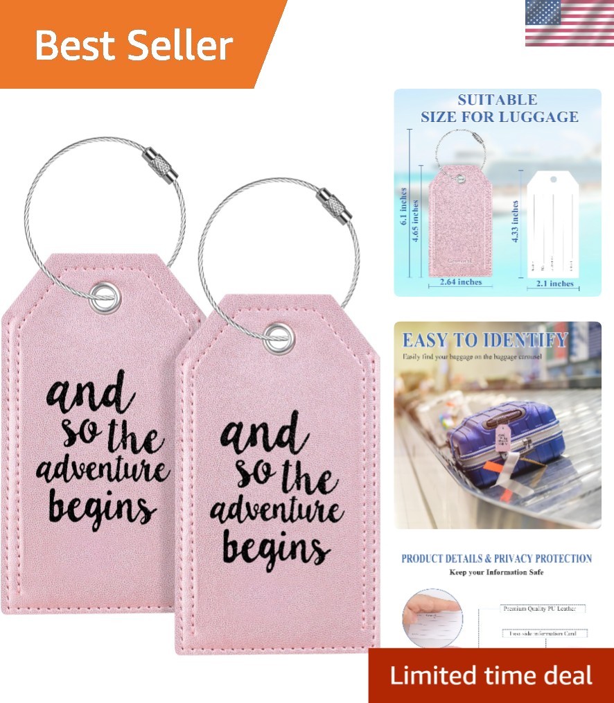 Tags - 2 Pack, Stylish Travel Essentials