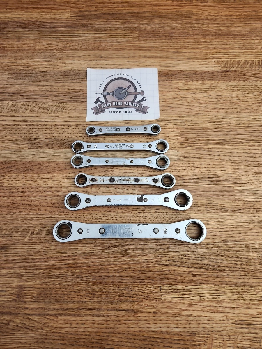 Snap-on Set Ratcheting Box Wrench Automotive Hand Wrenches for